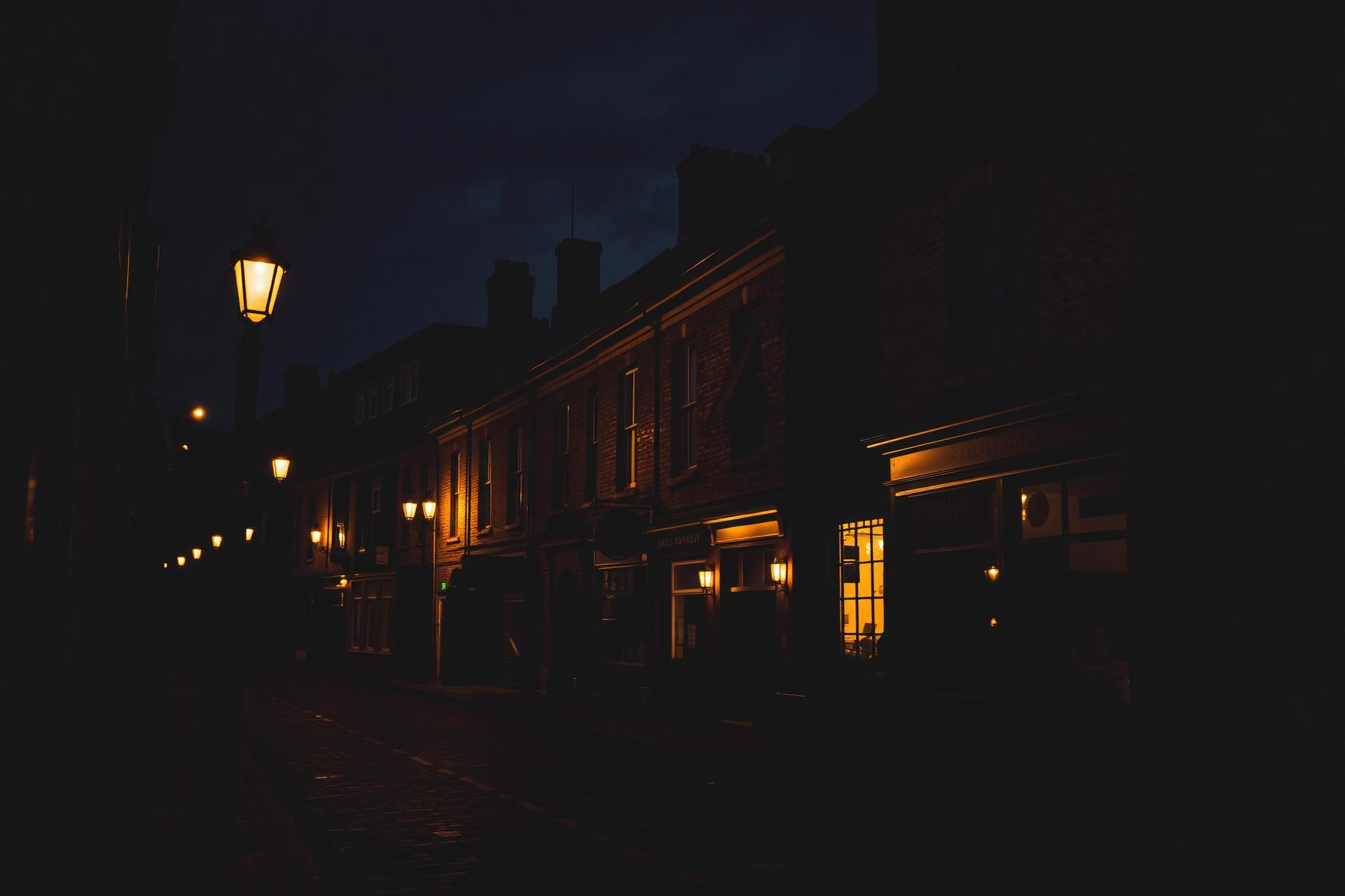 York at dusk